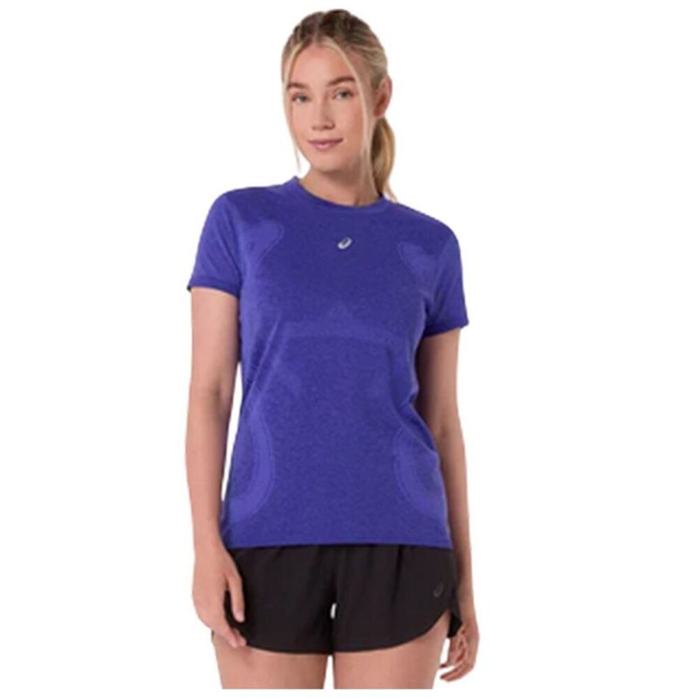 Asics Womens/Ladies Performance Seamless Slim Running Top / Cobalt/Burst